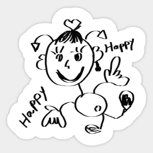Happy Happy Sticker